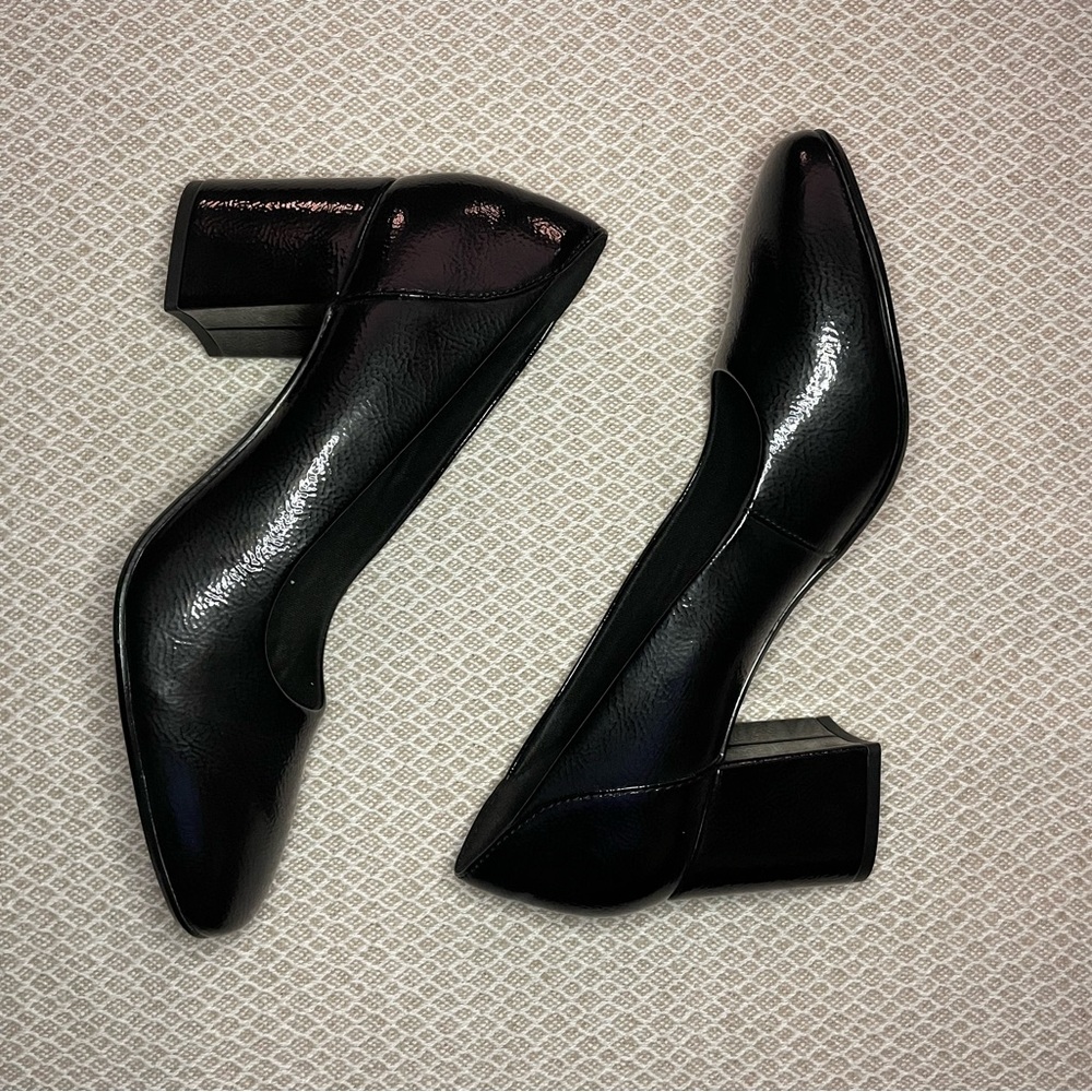 Elegant Black Women's Block Heel Shoes